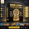 🔥1M+ Viral Reels Bundle (60+ Categories): Grow Faceless & Go Viral Overnight! (100% Plug & Play)